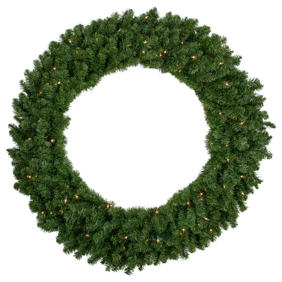 Northlight 36" Prelit Canadian Pine Artificial Christmas Wreath - Multi Lights