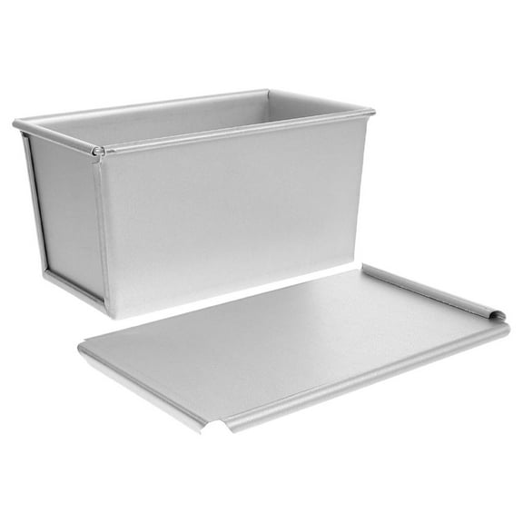 OFFIGAM Stainless Steel Loaf Pans Lidded Design Silver 1Pcs