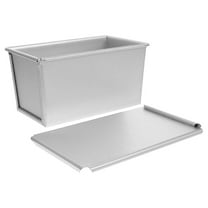 OFFIGAM Stainless Steel Loaf Pans Lidded Design Silver 1Pcs