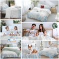 thumbnail image 5 of Queen 4 Piece Bedding Set Sea Stars Jellyfish Soft Breathable Duvet Cover and Pillowcase, Marine Life on Retro Paper Duvet Cover Set Bed Sheets for Bedroom Dormitory Guest Room, 5 of 9