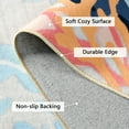 thumbnail image 5 of Softlife Cute Coastal, Nautical & Beach Coral Starfish Area Rug,5' x 8',Beige, 5 of 7