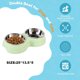 thumbnail image 2 of Cuenco doble para perros - Cuencos dobles de acero inoxidable para comida y agua para perros y gatos - Cuencos elevados para comida y agua para cachorros, 2 of 5