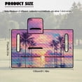 thumbnail image 7 of Uorisanigo Golf Cart Seat Covers for EZGO TXT RXV/Club Car DS Precedent, Universal Pink Sunset Palm Tree Golf Cart Seat Towel Blanket, Sweat Absorption Non-Slip Easy to Install, 7 of 7