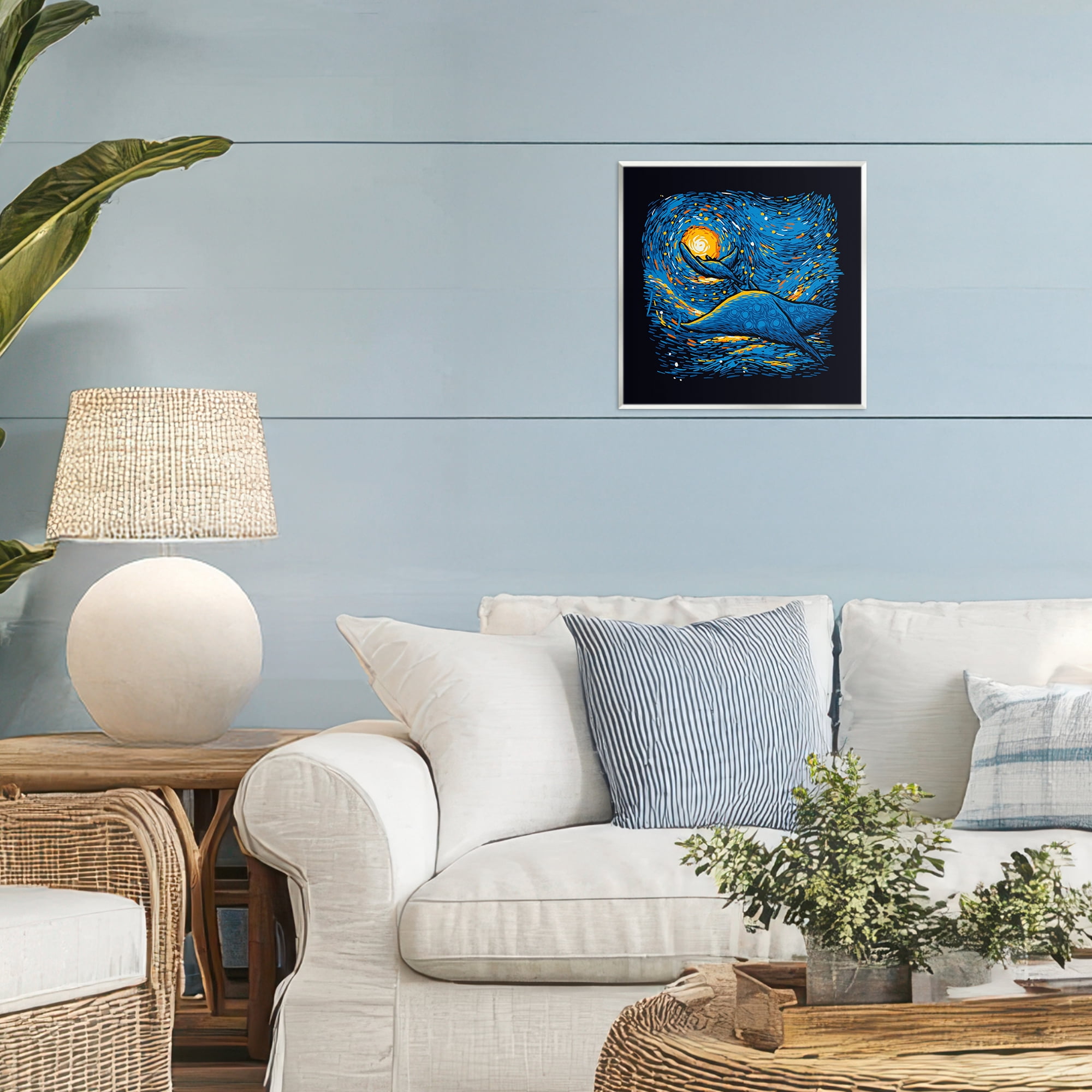 Stupell Industries Impressionist Manta Rays Wall Plaque Art, design by Tobe Fonseca