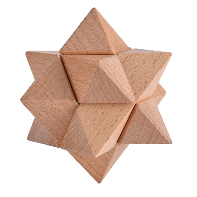 Rompecabezas entrelazado de madera 3D, juguetes de inteligencia, juego de rompecabezas, juguete para adultos y niños #4