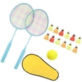 thumbnail image 1 of SHOWERORO 12Pcs Badminton Rackets Set Assorted Colors Durable Comfortable Material for Sports Use, 1 of 8