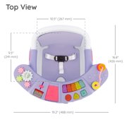 Infantino Music & Lights 3-in-1 Discovery Seat and Booster for Babies and Toddlers, 4-48 Months, Lavender