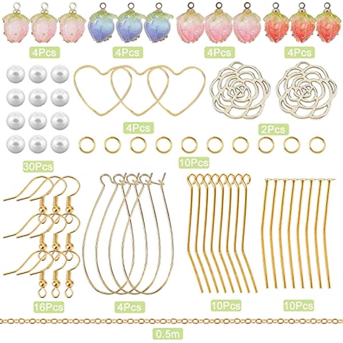 Wholesale SUNNYCLUE DIY 10 Pairs Rose Theme Earrings DIY Making Kit Rose  Alloy Charm Pendants Earrings Hooks & Jump Rings for Beginners Jewelry Making  Supplies 