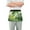 Beautiful Jasmine Flower, variant on Cartoon Bees and Flowers Server Apron with 3 Pockets Waterproof Waitress Waist Short Apron for Man Woman 12 Inches