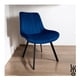 thumbnail image 3 of Set 2 Sillas Comedor Velvet Tapizada Terciopelo Sala Eames azul Grande, 3 of 7