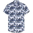 thumbnail image 6 of Geeksport Men's Hawaiian Floral Shirt Short Sleeve Button Down Casual Summer Tropical Beach Shirt, 6 of 6