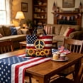thumbnail image 5 of Fuebueo Patriotic Tote Bag for Women, 4th of July Quilted Shoulder Bag for Women, American Flag Sunflower Purse with Peace Sign, Large Capacity Travel Canvas Handbag, Perfect Gift, 5 of 7