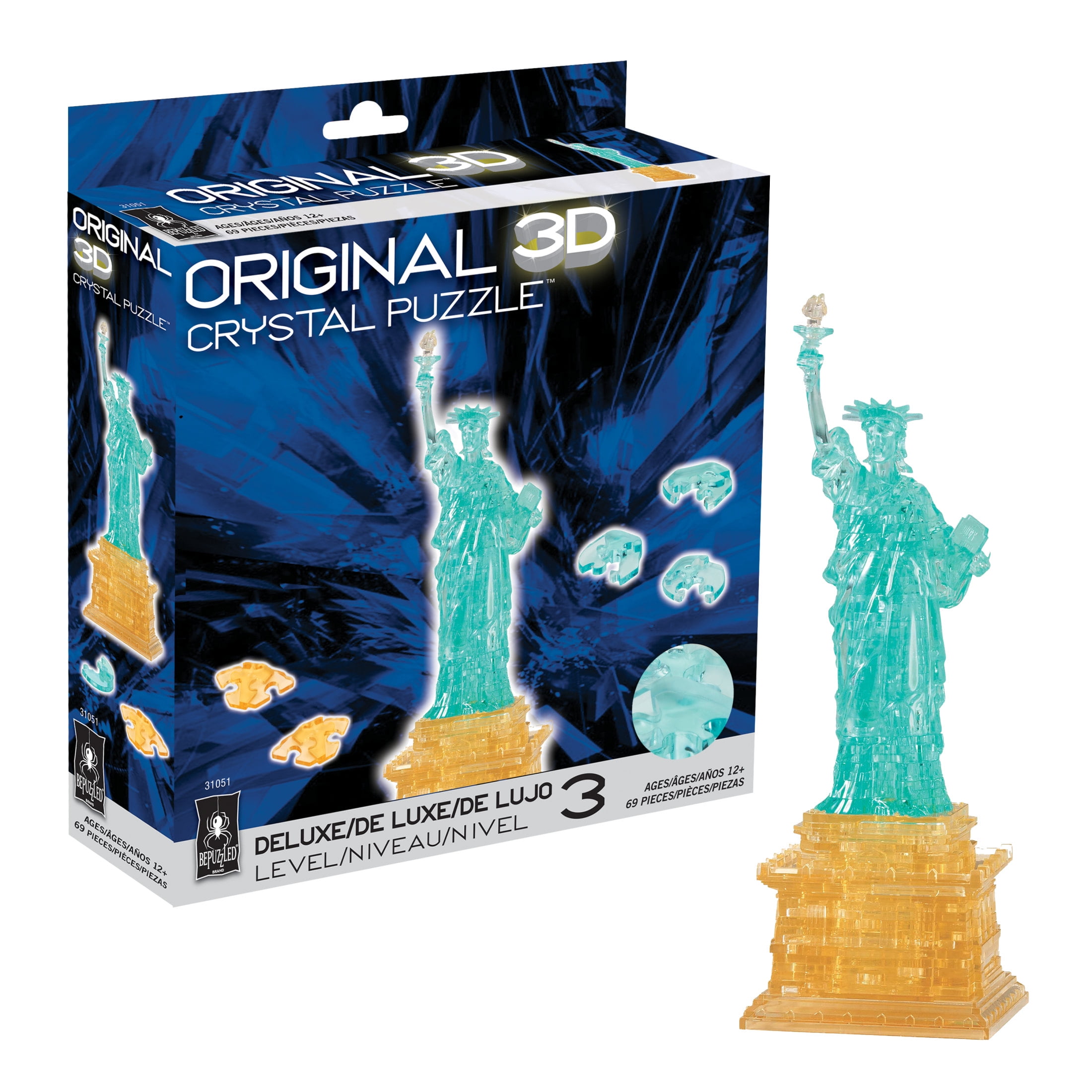 Castle Original 3D Crystal Puzzle from BePuzzled, Ages 12 and Up
