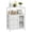 White, variant on Homeiju Bathroom Floor Storage Cabinet Organizer with 3 Removable Drawers and 1 Door, Industrial Floor Storage Cabinet for Kitchen, Living Room, Bathroom, Home Office