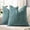 Teal, variant on COOKCOK Chenille Throw Pillow Covers 18x18 Inch Set of 2, Thick Textured Farmhouse Decorative Pillow Cases for Couch Sofa Bed Living Room, Rust