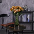 thumbnail image 3 of Paquete de 10 rosas de seda artificial LIUYMXG doradas 50CM, 3 of 5