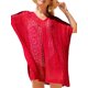 thumbnail image 3 of Txlixc Vestido de bikini para mujer, vestido de playa transparente hueco de manga corta con cuello en V liso Txlixc  Sexy, 3 of 5