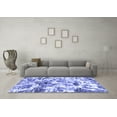 thumbnail image 3 of Ahgly Company Indoor Rectangle Abstract Blue Modern Area Rugs, 4' x 6', 3 of 4