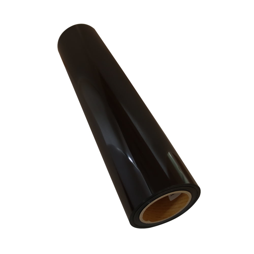 INTSUPERMAI 20"*27 Yards Black PU Vinyl for T-Shirt DIY Heat Press Transfer HTV Cutting Plotter Craft