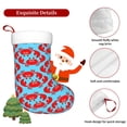 thumbnail image 5 of Yiaed Cartoon Crabs Print Christmas Stockings, Christmas Stockings Hanging Ornaments, Christmas Stockings for Family Christmas Holiday Decorations, 5 of 7