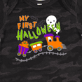 thumbnail image 4 of Inktastic My First Halloween Train with Pumpkins, Bats, Cat,and Ghost Boys or Girls Baby Bodysuit, 4 of 5