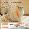thumbnail image 4 of Cat Sleeping Bag for Indoor Cats，Soft Plush Cat Sack with Washable，Cozy Cat Bed Cave,Pet Hideway Tunnel Cave Sleeping Bag,Pet Mat Self Warming Burrow Cat Bed for Cats and Small Dog (Yellow, 18×14in), 4 of 7