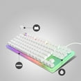 thumbnail image 4 of Womier K87 RGB Backlit TKL USB Mechanical Gaming Keyboard with Keycap Puller & Type-C Cable, Red, 4 of 9