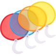 thumbnail image 1 of Queilt 4pcs Round Folding Fan Foldable Portable Handheld Fan Nylon Foldable Flying Disc Fans Colorful Sublimation Fans Folding Fan DIY Blank Handheld Fan Set for Fan DIY Wedding Summer Party Favors, 1 of 5