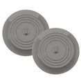 thumbnail image 2 of Ludlz 2Pcs Floor Drain Cover Non-deformable Good Sealing Flexible Anti-clogging Silicone Round Hair Catcher Sink Drain Stopper Kitchen Supply, 2 of 8