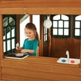 KidKraft Falcon Ridge Wooden Swing Set / Playset with Kitchen, Slides