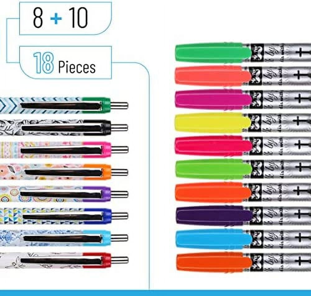 Mr. Pen- Bible Gel Highlighters and Fineliner Pens No Bleed, Pastel Colors,  10 Pack, Bible Journaling Kit - Mr. Pen Store
