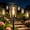 Transparent lampshade, variant on Solar Lights Outdoor, 6 Pack Solar Powered Waterproof Pathway Lights, IP65 Waterproof, Auto On/Off Outdoor Lights for Garden, Landscape, Path, Yard, Patio, Walkway