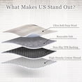 thumbnail image 5 of Modern Easy Area Rug Machine Washable Non-Slip Low Pile Stripe Pattern Rug for Living Room Bedroom Entryway (Gray 2'x6'), 5 of 6