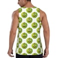 thumbnail image 3 of Fotbe Happy Fruit Pattern Men's Quick Dry Workout Tank Top Gym Muscle Tee Fitness Bodybuilding Sleeveless T Shirt Breathable Workout Shirt-3X-Large, 3 of 9