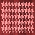 thumbnail image 1 of Ahgly Company Indoor Square Abstract Red Modern Area Rugs, 7' Square, 1 of 4