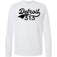 thumbnail image 3 of Inktastic Detroit 313 Long Sleeve T-Shirt, 3 of 5
