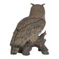thumbnail image 4 of 23.5" Eagle Owl on Stump Outdoor Garden Statue, 4 of 5
