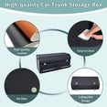 thumbnail image 6 of Car Organizer Trunk, Durable Collapsible Leather Trunk Organizer with Lid and Sturdy Handle, Auto Cargo Storage Compartments, SUV/Car Accessories for Men/Women (11.4 x 27 x 12.2, Black), 6 of 10
