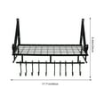 thumbnail image 2 of DECORNIJIA Wall-Mounted Dish Rack Pot Rack Metal 1Pcs, 2 of 8