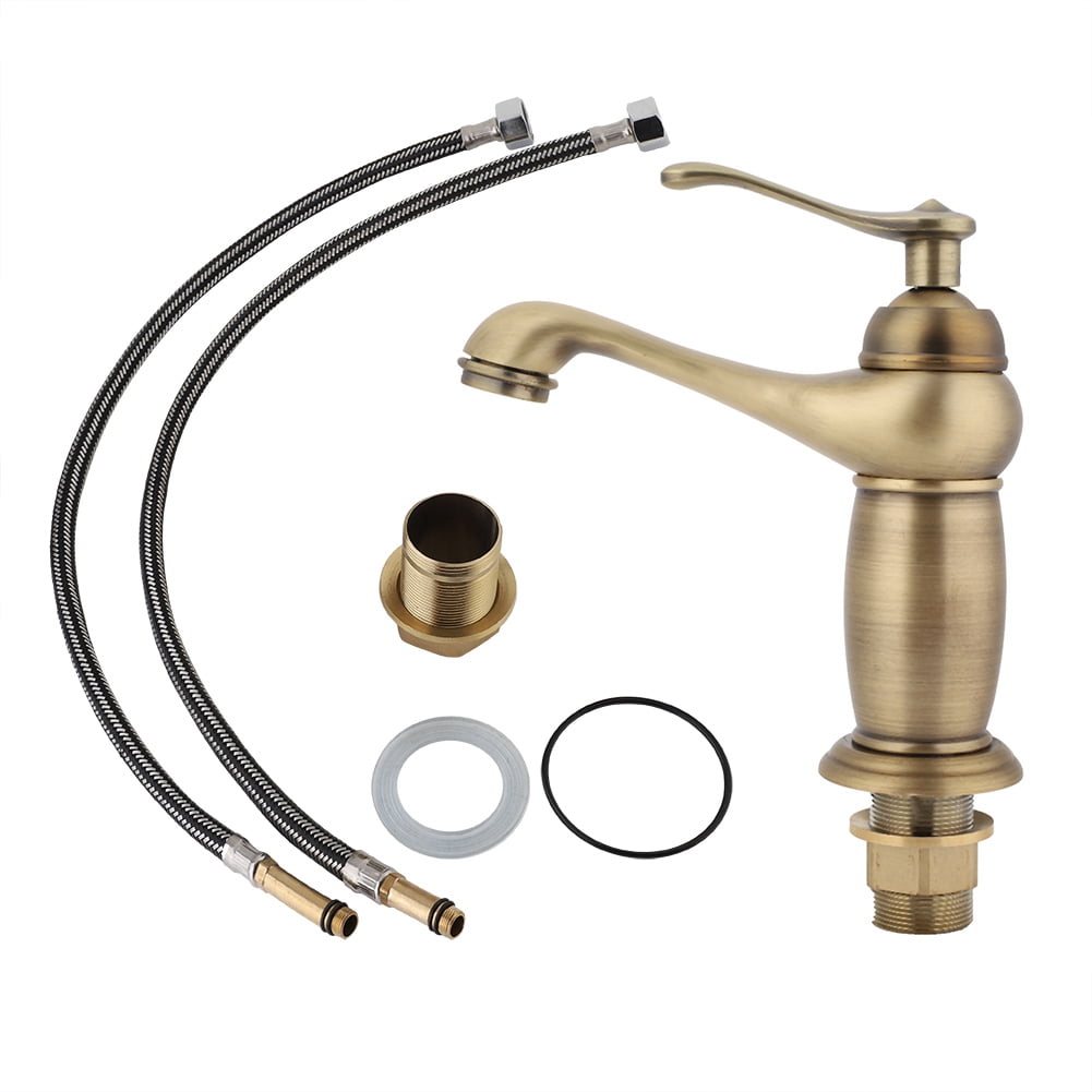 Tebru Hot and Cold European Faucet Antique Bathroom Faucet G1/2