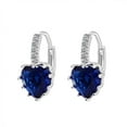 thumbnail image 3 of Boucles d'Oreilles Mode, Bouton d'Oreille zircon, Bijou Cœur Pêche Multicolore, 3 of 8