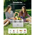 thumbnail image 6 of Portable 21 QT Insulated Hard Cooler with 30 Can Capacity, Lightweight Design with Large Handles and 37.4-inch Adjustable Shoulder Strap, Thick 0.79" Insulation for Long-Lasting Cooling, 6 of 10