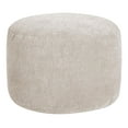 thumbnail image 1 of Dotcom Alfa de Gouchee Home– Pouf beige en velours doux rembourré de billes pour salon, chambre à coucher ou dortoir, 1 of 6