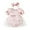Pink, variant on REDARER Baby Girls' Cherry Print Tutu Romper Set, Puff Sleeve Lace Bodysuit with Matching Headband,3-6 Months