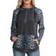 thumbnail image 1 of Sudadera con capucha de mujer Leopardo empalme con botones de bolsillo Pullover Camisa Casual con ca Abanopi Gris/Grande, 1 of 7