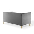 thumbnail image 4 of Shift Channel Tufted Performance Velvet Loveseat-EEI-4131, 4 of 7