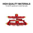 thumbnail image 4 of Eje trasero delantero completo de aleación de aluminio Vogacara RCGOFOLLOW 2 uds para 1/24 RC Axial SCX24 Rojo, 4 of 5