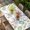 white, variant on Easter Eggs Table Cloths for 5 Foot Rectangle Tables, Spring Carrots Botanical Flowers Butterfly Patio Waterproof Elastic Fitted Tablecloths, Washable Rectangular Table Cover for Camping