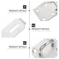thumbnail image 3 of Miangastore 1 Set Door Locks Hasp Latch Stainless Steel Clasp Hasp Safety Gate Lock Hasp with Screws, 3 of 8