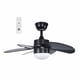 thumbnail image 1 of Ventilador de Techo Megaluz Con Lámpara Luz Fría y Cálida Negro CF1133-30, 1 of 2